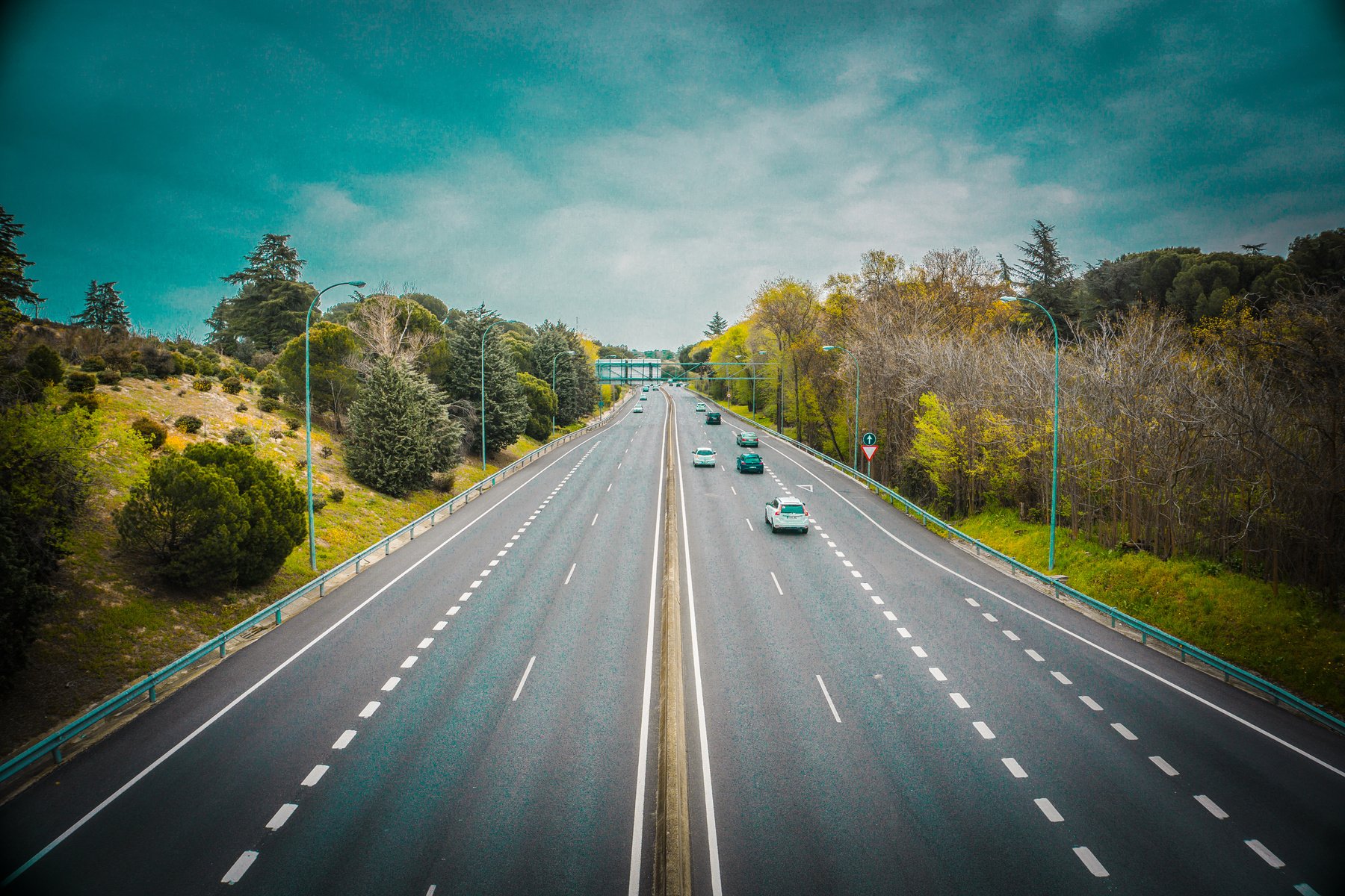 Aerial Photo of Asphalt Road